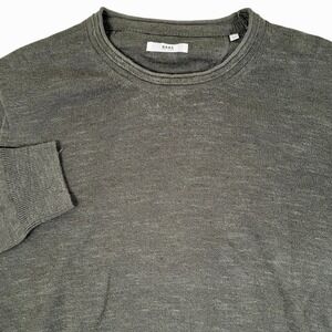 Brax Feel Good Style Rick Sweater‎ Mens 52 XL Green Knit Linen Cotton Pullover